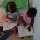 Friends Coloring Together